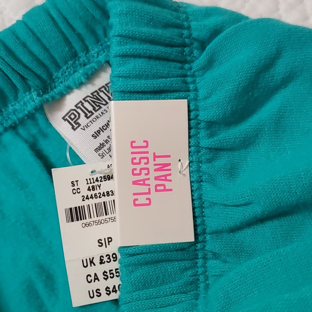 Victoria's Secret PINK Classic Joggers, Size S, Teal - Picture 7 of 10